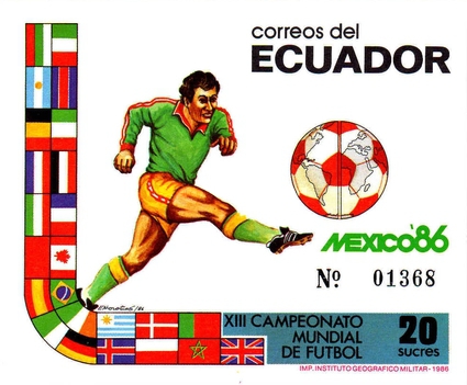[Football World Cup - Mexico 1986, type XWS]