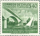 [The 100th Anniversary of German School, Valdivia and Philatelic Exhibition, type LB]