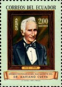 [Airmail - The 150th Anniversary of the Birth of Mariano Cueva, 1812-1882, type AMQ]
