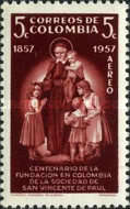 [Airmail - The 100th Anniversary of Colombian Order of St. Vincent de Paul, type XXH1]