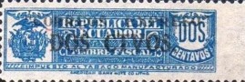 [Tobacco Tax Stamps Overprinted "CORREOS EXPRESO" and Surcharged, type HB]