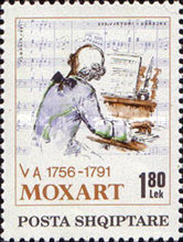 [The 200th Anniversary of the Death of Wolfgang Amadeus Mozart, type BOW]