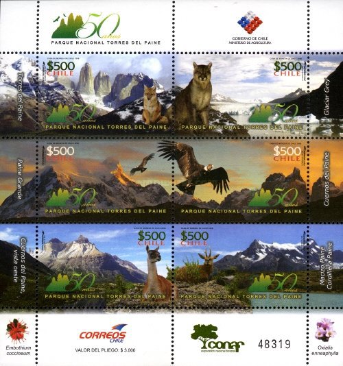 [The 50th Anniversary of Torres del Paine National Park, type ]