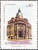 [The 100th Anniversary of the Rosario Stock Exchange, type BBW]