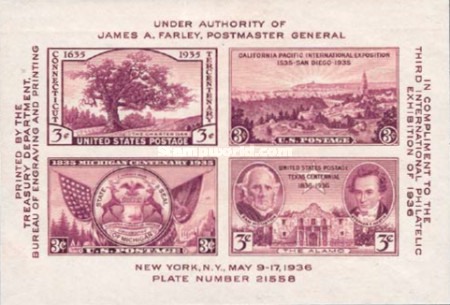 [Third International Philatelic Exhibition "TIPEX 1936" - New York, type ]