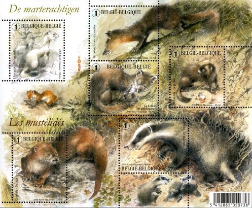 [Mammals - Value: 0.54 Euro, type ]