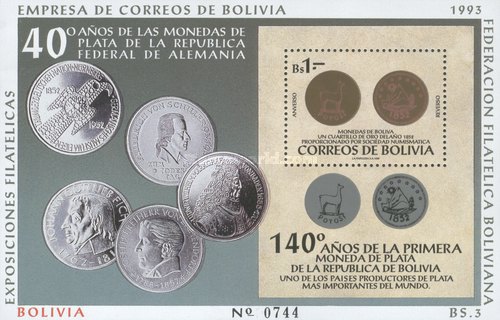 [The 40th Anniversary of German Silver Coins & the 140th Anniversary of Bolivian Silver Coins, type ]