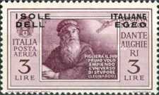 [Airmail - Italian Stamps in Different Colors Overprinted "ISOLE ITALIANE DELL'EGEO", type AI1]