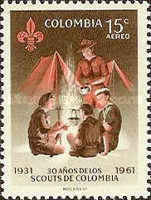 [Airmail - The 30th Anniversary of Colombian Boy Scouts and 25th Anniversary of Colombian Girl Scouts, type ACS1]