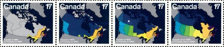 [Canada Day - Maps showing Evolution of Canada from Confederation to Present Day, type ]