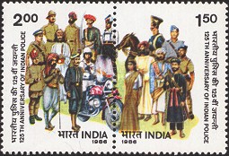 [The 125th Anniversary of Indian Police, type AHD]
