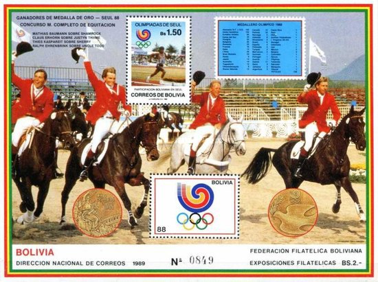 [Olympic Games - Seoul '88, South Korea. Gold Medal German Military Team, type ]