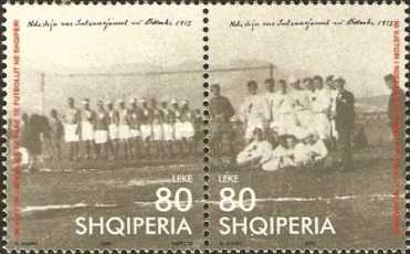 [The 90th Anniversary of The First Official Football Game in Albania, type ]