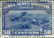 [Airmail - Airplane Stamps Overprinted "LINEA AEREA NACIONAL", type BS1]