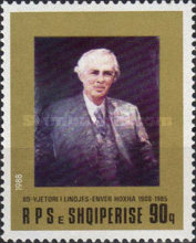 [The 80th Anniversary of the Birth of Enver Hoxha, type BKZ]