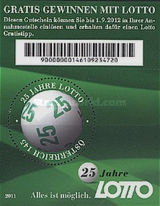 [The 25th Anniversary of the 6 out of 45 Lottery, type ]