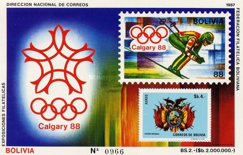[Airmail - Winter Olympic Games - Calgary, Canada, type RB6]
