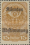 [Overprinted "Kärnten Abstimmung" - Referendum in Carinthia, type BD2]