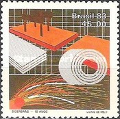 [The 10th Anniversary of Siderbras, Brazilian Steel Corporation, type BWM]