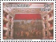 [Airmail - The 100th Anniversary of Columbus Theatre, Bogota, type BIQ]