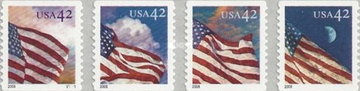[Flags - Self-Adhesive Coil Stamps, type ]