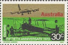 [The 50th Anniversary of the QANTAS Airways, type LB]