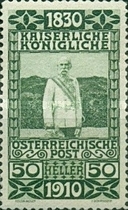 [The 80th Anniversary of the Birth of Emperor Franz Josef, type AE2]