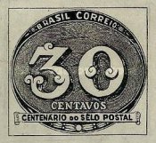 [The 100th Anniversary of the Brazilian Postage Stamps, type IK]
