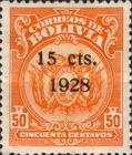 [Coat of Arms Stamps Surcharged, type AU52]