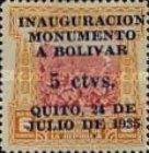 [Unveiling of Bolivar Monument, Quito - Overprinted "INAUGURACION MONUMENTO A BOLIVAR QUITO, 24 DE JULIO DE 1935" or Surcharged also - On 1930 Independence Issue, type IX]