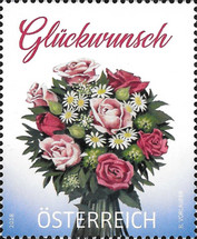 [Greetings Stamp - Bouquet with Roses, type DPE]
