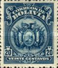 [Coat of Arms - Without dot after "BOLIVIA" in Oval, type AU14]
