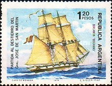 [The 150th Anniversary of the San Martin's Departure into Exile, type AHD]