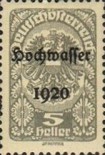 [Overprinted "Hochwasser 1920", type BG]