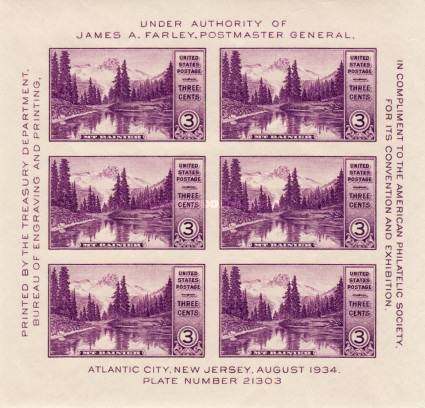 [American Philatelic Society Issue, type ]