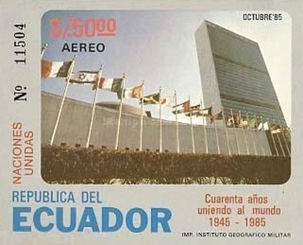 [Airmail - The 40th Anniversary of the United Nations, type XVM]