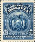 [Coat of Arms - Dot After "BOLIVIA" in Oval, type AU25]