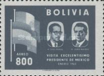 [Airmail - Visit of the Mexican President to Bolivia, type IF4]