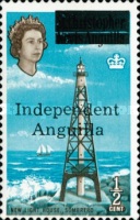 [Postage Stamps from St. Kitts and Nevis Overprinted "Independent Anguilla", type A]
