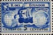 [Airmail - The 443rd Anniversary of the Discovery of America by Columbus, type JO]