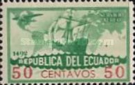 [Airmail - The 443rd Anniversary of the Discovery of America by Columbus, type JQ]