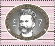 [The 100th Anniversary of Johann Strauss, the Younger, type BRW]