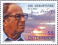 [The 100th Anniversary of the Birth of Bruno Kreisky, 1911-1990, type CVS]