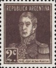 [Definitive Issues - General San Martin, with Period after Value, type CU2]