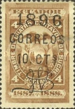 [Fiscal Stamps Overprinted "1896 CORREOS" & Surcharged, type XAD8]