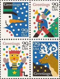 [Christmas Stamps - Greetings, type ]
