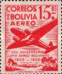 [Airmail Stamps - The 25th Anniversary of the Lloyd Aereo Boliviano, type FM5]