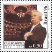 [The 100th Anniversary of the Death of Carlos Gomes, Opera Composer, 1836-1896, type CYC]