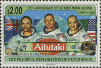 [The 25th Anniversary of the First Manned Moon Landing, type QS]