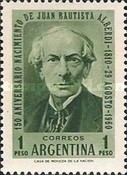 [The 150th Anniversary of the Birth of J. B. Alberdi, Statesman, type RV]